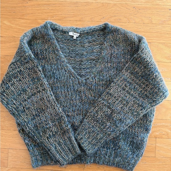 Madewell Multicolor V-Neck Sweater - Picture 1 of 3